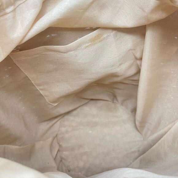 Womens Shoulder Bag Straw Fabric Lining Inner Pocket Beige rattan boho cottageco - Picture 8 of 15